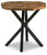 Haileeton Brown/Black Round End Table