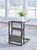 Freslowe Light Brown/Black Chair Side End Table With Magazine Basket