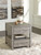 Krystanza Weathered Gray Rectangular End Table