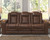 Backtrack Chocolate Power Reclining Sofa/Couch With Adj Headrest