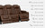 Backtrack Chocolate Power Reclining Sofa/Couch With Adj Headrest