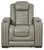 Backtrack Gray Power Recliner/Adj Headrest