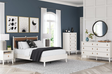 Aprilyn White 3 Pc. Dresser, Full Panel Bed