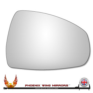 Right Hand Drivers Side Audi A1 / S1 Mk1 2010-2018 Convex Wing Door Mirror Glass