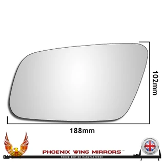 Audi A3 / S3 Mk1 2000–2003 Left – UK Passenger Side Convex – Stick On