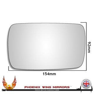 Left Hand Passenger Side BMW 8 Series E31 1990-2000 Convex Wing Mirror Glass