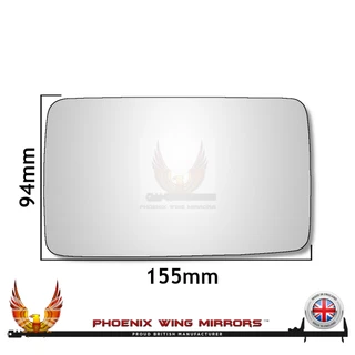 VW Polo Mk2 1990–1994 convex replacement wing mirror glass