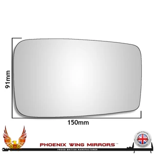 Ford Escort Mk2 Standard Housing 1974-1980 Left – UK Passenger Side Convex – Direct Replacement (Standard Housing) replacement mirror glass