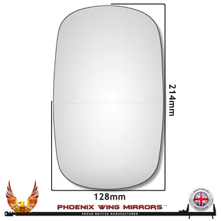 Fiat Doblo Mk1 2000-2010 Left – UK Passenger Side Convex – Stick On replacement mirror glass