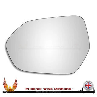Toyota Yaris Mk4 2020–2026 left-hand plain convex mirror glass with adhesive