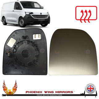 New-VW-Transporter-T7-Replacement-Mirror-Glass-wing-door-Worthing-west-sussex-right-hand-drivers-side-heated