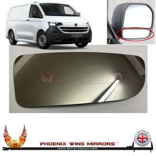 New-VW-Transporter-T7-Replacement-Mirror-Glass-wing-door-Worthing-west-sussex-right-hand-drivers-side
