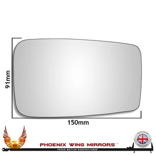 Ford Granada Mk1 Standard Housing 1972-1977 Left – UK Passenger Side Convex – Direct Replacement (Standard Housing) replacement mirror glass