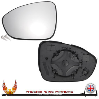 Dacia Jogger Mk1 2022–2025 Left – UK Passenger Side Convex – Unheated Backing Plate replacement mirror glass