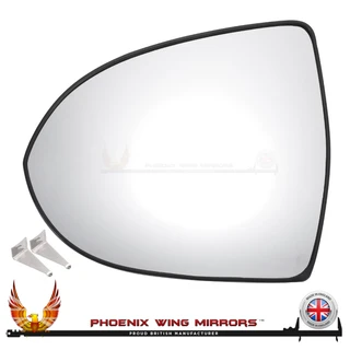 Kia Sportage Mk3 2010–2016 Left – UK Passenger Side Convex – Non-Heated Backing Plate replacement mirror glass – mirror face