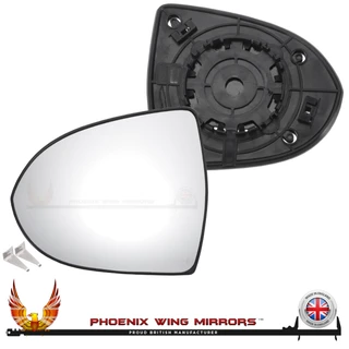 Kia Sportage Mk3 2010–2016 Left – UK Passenger Side Convex – Non-Heated Backing Plate replacement mirror glass