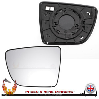 Kia-Venga-door-wing-mirror-glass-clip-on-left-hand-side-worthing-west-sussex