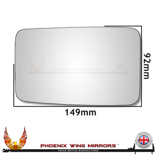 lancia-delta-integrale-door-wing-mirror-glass-tinted-chrome-convex-worthing-west-sussex