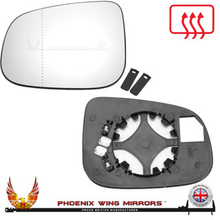 jaguar-xF-door-wing-mirror-glass-heated-clip-on-left-hand-side-worthing-west-sussex