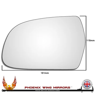 Audi A4 / S4 B8 2010–2015 Left – UK Passenger Side Convex – Stick On