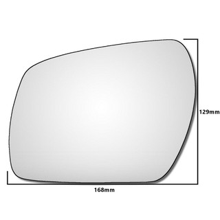 Left Hand Passenger Side Ford Fusion 2009-2015 Convex Wing Door Mirror Glass