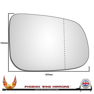 jaguar-xK-door-wing-mirror-glass-right-hand-side-worthing-west-sussex