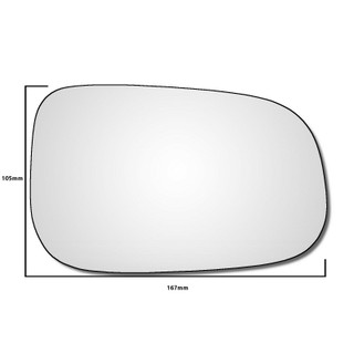 Right Hand Drivers Side Volvo C70 2006-2009 Wide Angle Wing Door Mirror Glass 