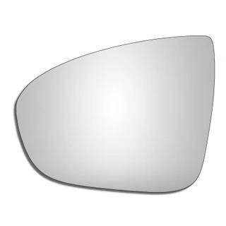 Vauxhall Meriva B 2009–2018 left-hand passenger-side convex wing door mirror glass with adhesive