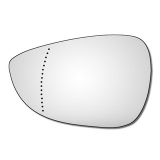 Left Hand Passenger Side Ford Fiesta Mk7 2008-2017 Wide Angle Wing Mirror Glass