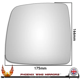 Hyundai i800 2008–2024 Left – UK Passenger Side Convex – Stick On replacement mirror glass