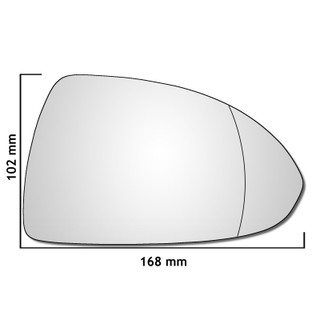 Right Ha Driver Side Vauxhall Corsa D Mk3 2006-2014 Wide Angle Wing Mirror Glass