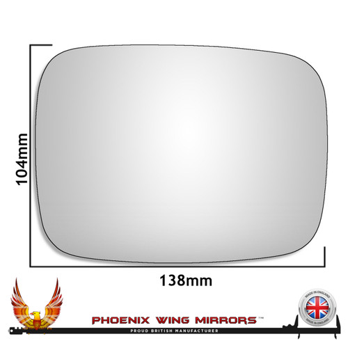 Right Hand DESMO Classic Range Rover Convex Wing Mirror Glass for MRC5594 Head