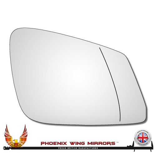 Right Hand Drivers Side BMW 5 Series F10 F11 F01 F07 F10 2010-2016 Wide Angle Wing Door Mirror Glass