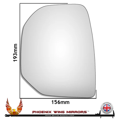 Citroen Berlingo Mk2 Pre-Facelift 2008–2013 Left – UK Passenger Side Convex – Stick On replacement mirror glass