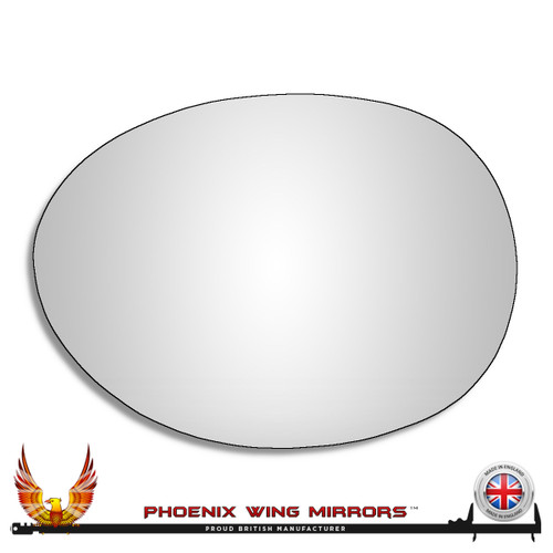 Mini F55 5-Door 2014–2024 Left – UK Passenger Side Convex – Stick On replacement mirror glass