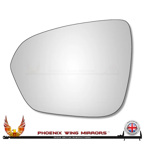 Dacia Duster Mk2 2018–2026 Left – UK Passenger Side Convex – Stick On replacement mirror glass