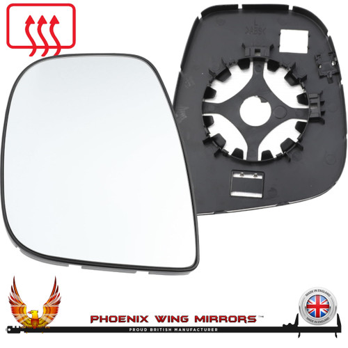 Citroen Dispatch Mk3 heated clip on backing plate click on Mirror glass smashed left hand passenger side near side wing door mirror glass 2016 2017 2018 2019 2020 2021 2022 2023 2024 2025