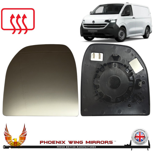 New-VW-Transporter-T7-Replacement-Mirror-Glass-wing-door-Worthing-west-sussex-left-hand-passenger-side-near