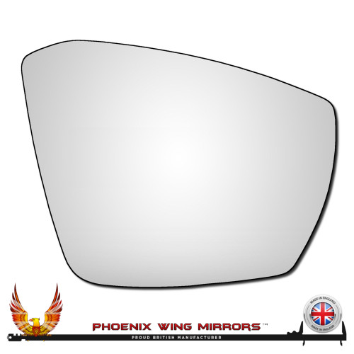 VW T-Roc Replacement door Mirror Glass Smashed cracked broken CONVEX wing stick on Worthing west sussex mirror glass cut to size right hand drivers side off side 2017 2018 2019 2020 2021 2022