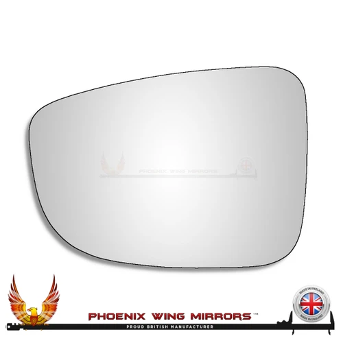 Mazda 6 Mk3 2012–2024 Left – UK Passenger Side Convex – Stick On replacement mirror glass