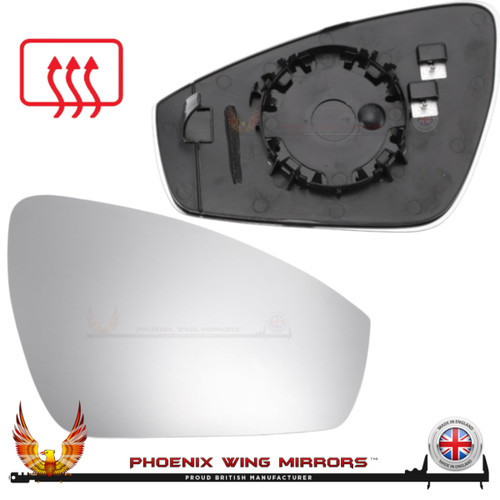 VW ID4 heated mirror glass, door, wing, mirror, glass, clip on, right hand side, worthing, west sussex,
