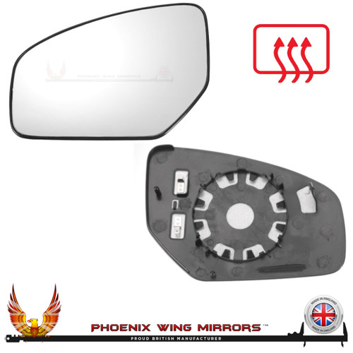 Honda-Civic-Mk9-Heated-base plate-wing-door-mirror-glass-clip on-left hand side-worthing-west sussex