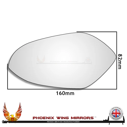 MV Agusta Brutale Left Hand Side Convex – Stick On replacement mirror glass