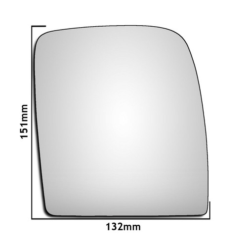 Right Hand Drivers Side Fiat Scudo Mk2 Van 2007-2016 Convex Wing Mirror Glass