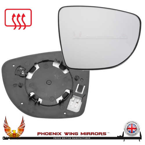 Renault-captur-heated-mirror-glass-door-wing-mirror-clip-on-right-hand-side-worthing-west sussex