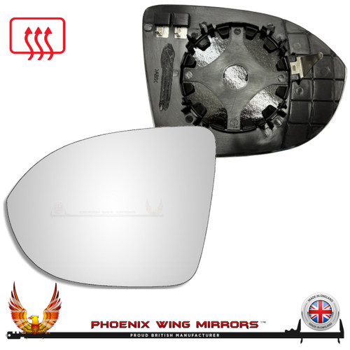 VW-Taigo-heated-mirror-glass-door-wing-mirror-clip-on-left-hand-side-worthing-west sussex