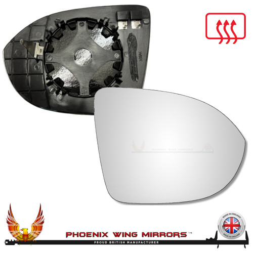 VW-Taigo-heated-mirror-glass-door-wing-mirror-clip-on-right-hand-side-worthing-west sussex