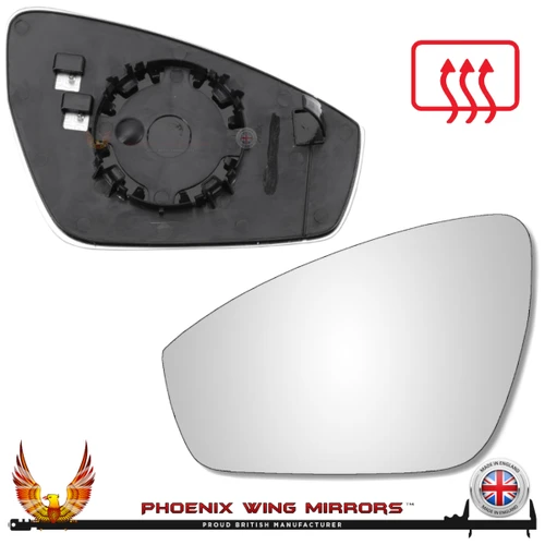 Audi Q5 Mk3 80A 2025–2026 Left – UK Passenger Side Convex – Heated Backing Plate – additional product view