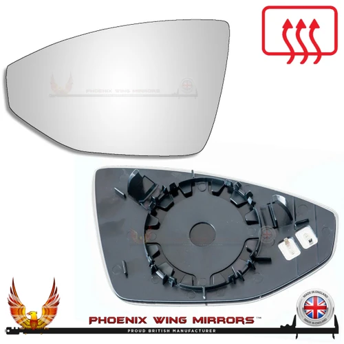 Audi A8 / S8 D5 4N 2017–2026 Left – UK Passenger Side Convex – Heated Backing Plate – additional product view