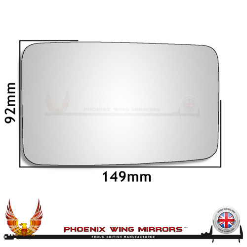 lancia-delta-integrale-door-wing-mirror-glass-tinted-chrome-convex-worthing-west-sussex